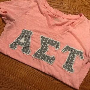 Alpha Sigma Tau • Anchor Letters • Hand Sewn •